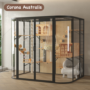 Medium Size Luxury Solid Wood Cat Villa In Round Version