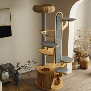 Forest Series Premium Solid Wood Cat Tree