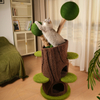 Tree House Series Cat Tree with Solid Wood and Hemp Rope