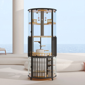 360° Round Luxury Panoramic Cat Villa