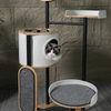 Lively Premium Cat Tree with Rubber Wood and Velcro Carpet
