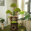 Tree House Series Cat Tree with Solid Wood and Hemp Rope