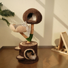 Tree House Series Cat Tree with Solid Wood and Hemp Rope