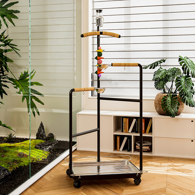 Modern Design Steel Frame Luxury Bird Stand