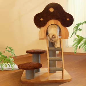Premium Designer Mushroom Cat Tree with Durable Materials