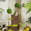 Tree House Series Cat Tree with Solid Wood and Hemp Rope