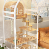 Arched Disgner Luxury Glass Wooden Cat Villa
