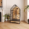 Premium Wooden Large Bird Cage with Steel Frame